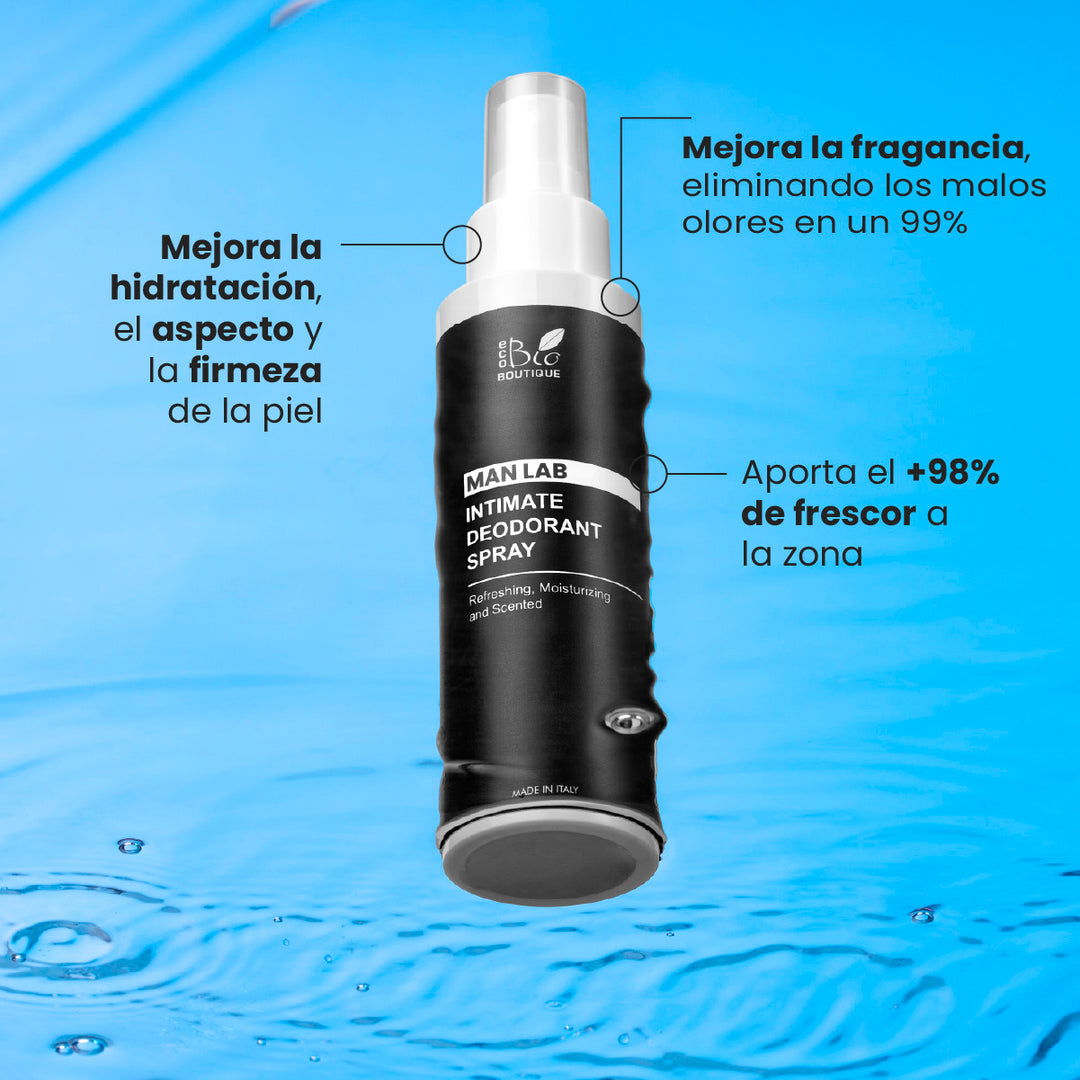 Desodorante Íntimo Spray Hombre - Refrescante, Hidratante, Perfumado | Eco Bio Boutique
