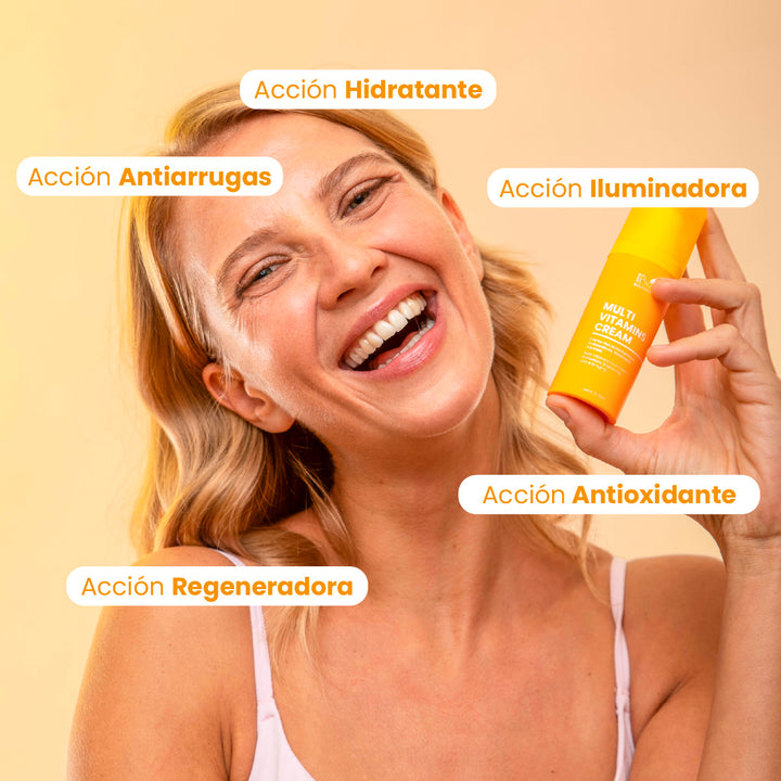 Multi Vitamin Cream - Antioxidante, Iluminadora, Antiedad | Eco Bio Boutique