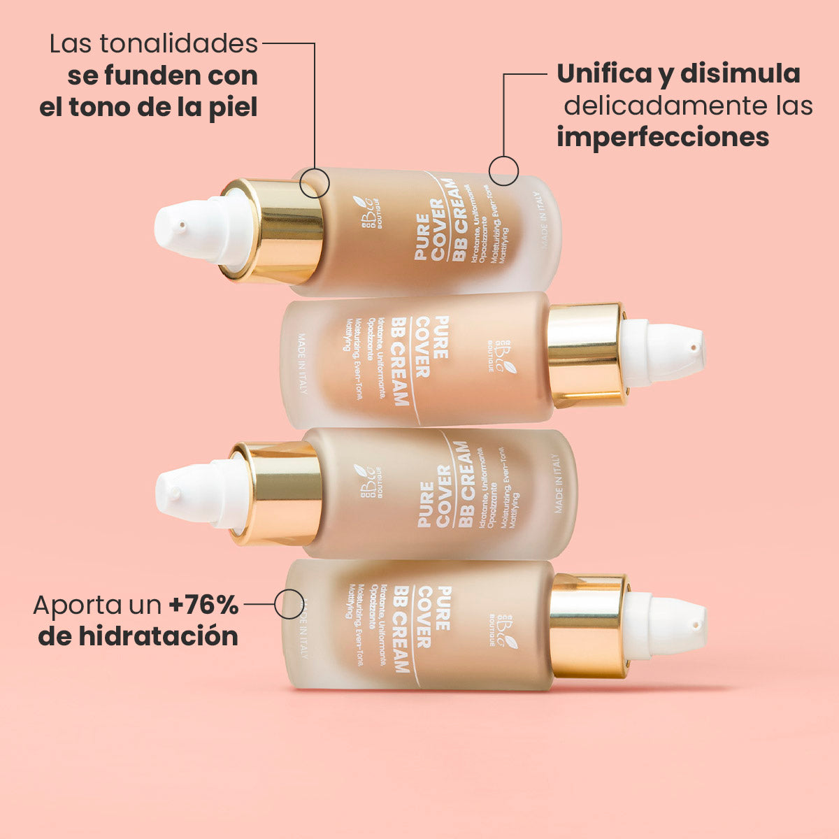 Pure Cover - BB Cream colorida y matificante | Eco Bio Boutique