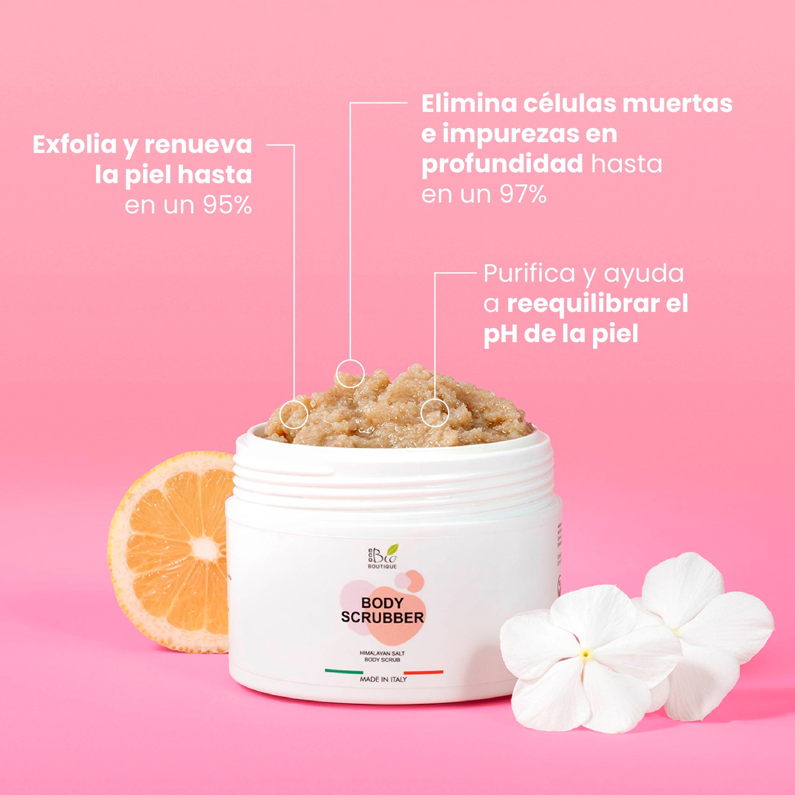 Body Scrubber - Exfoliante Corporal con Sal del Himalaya | Eco Bio Boutique