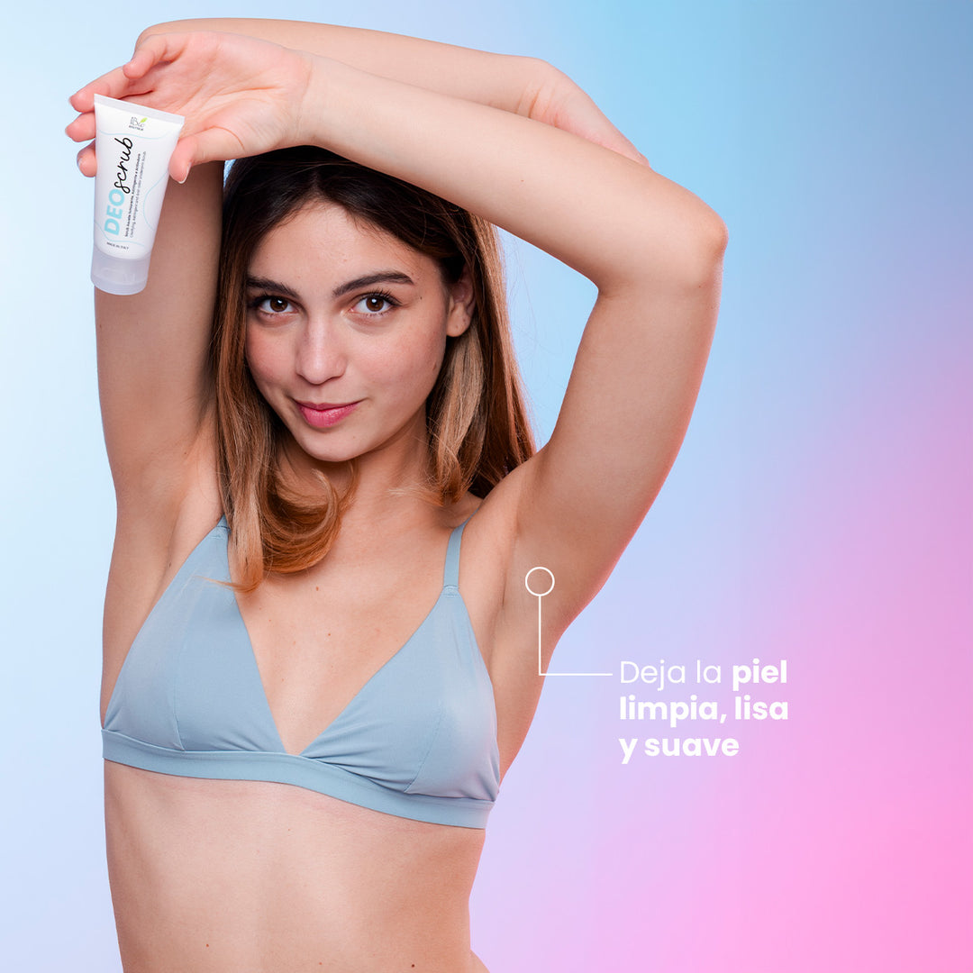 DeoScrub - Exfoliante para Axilas Blanqueador, Astringente y Antiolor | Eco Bio Boutique