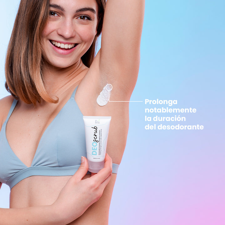DeoScrub - Exfoliante para Axilas Blanqueador, Astringente y Antiolor | Eco Bio Boutique