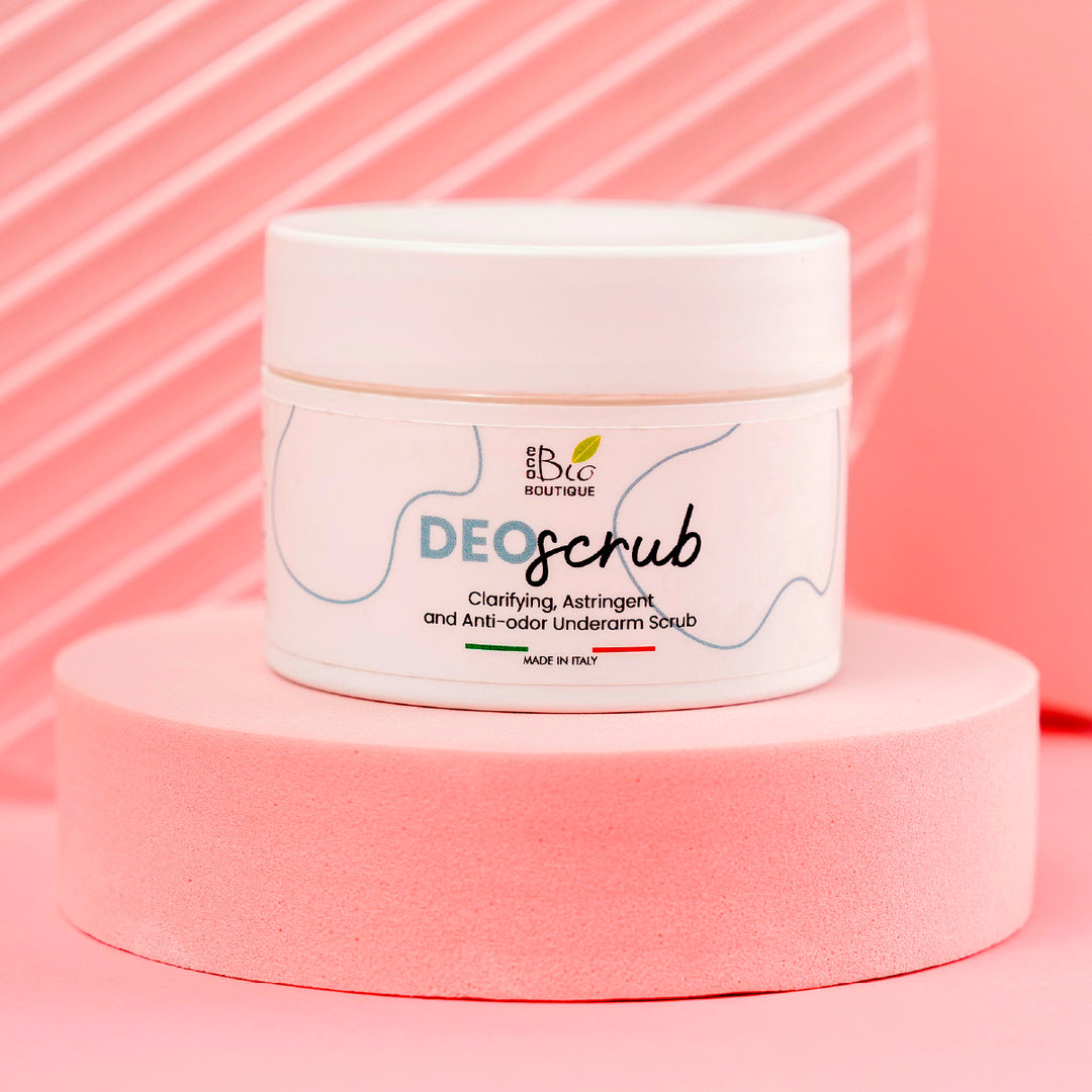 DeoScrub - Exfoliante para Axilas Blanqueador, Astringente y Antiolor | Eco Bio Boutique