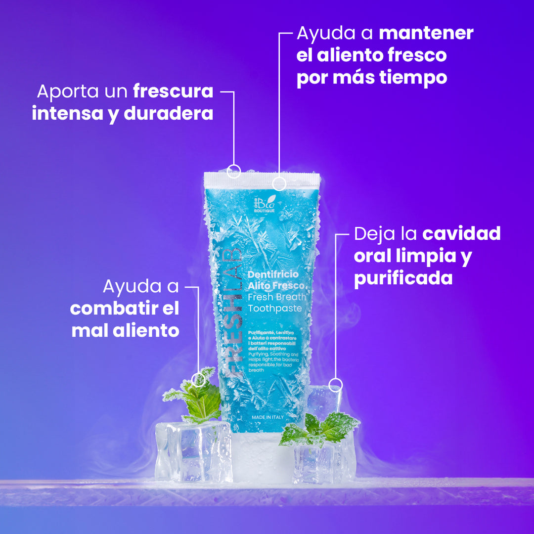 Pasta de Dientes Aliento Fresco - Fresh Lab Purificante, Calmante y Combate el mal aliento | Eco Bio Boutique