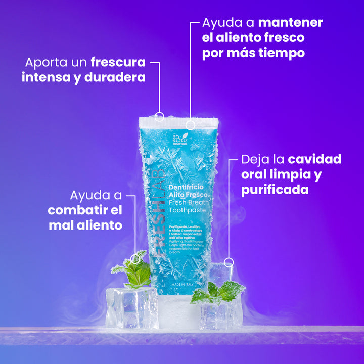 Pasta de Dientes Aliento Fresco - Fresh Lab Purificante, Calmante y Combate el mal aliento | Eco Bio Boutique