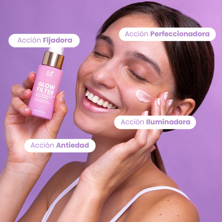 Glow Filter - Prebase de maquillaje Iluminador, Fijador, Lifting | Eco Bio Boutique