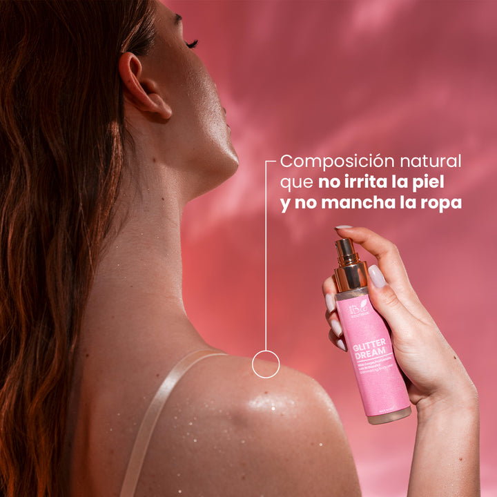 Glitter Dream - Bruma corporal perfumada con brillantina | Eco Bio Boutique