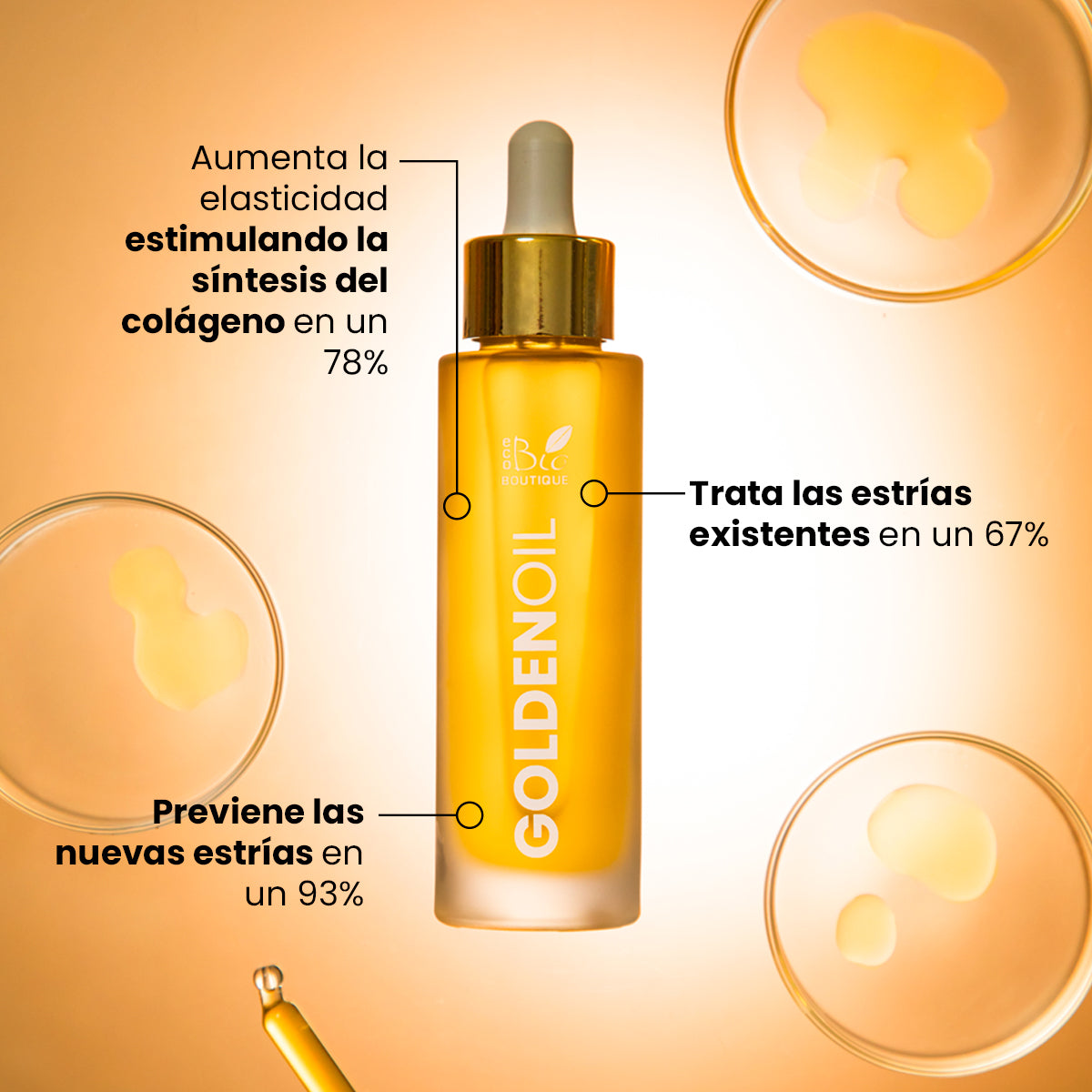 Goldenoil - Booster Antiestrías | Eco Bio Boutique
