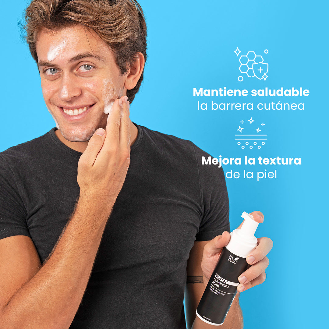 Limpiador Espumoso Hombre - Delicado, Hidratante, Calmante | Eco Bio Boutique