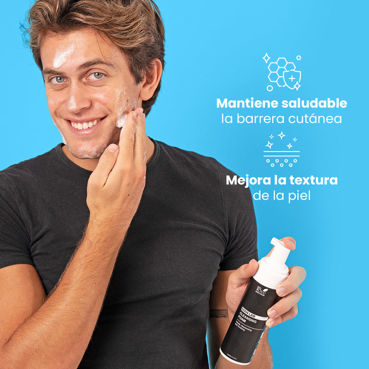 Limpiador Espumoso Hombre - Delicado, Hidratante, Calmante | Eco Bio Boutique