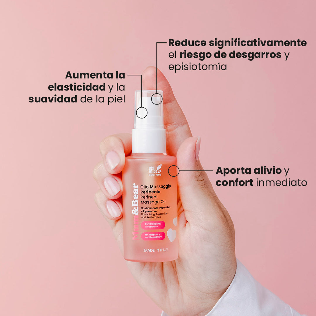 Aceite Masaje Perineal Mamá - Elastizante, Protector, Reparador | Eco Bio Boutique