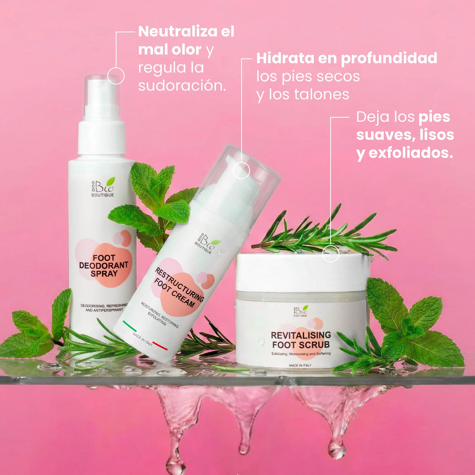 Kit Pies Perfectos Pro - Para pies suaves, sanos y perfumados | Eco Bio Boutique