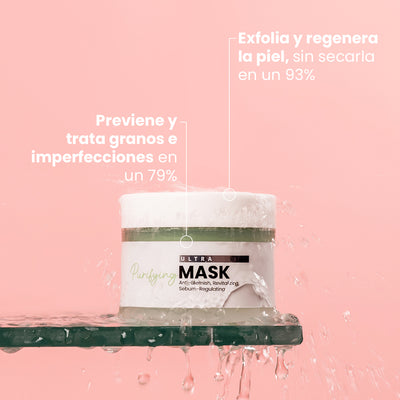 Ultra Purifying Mask - Mascarilla Facial Anti imperfecciones, Regeneradora, Seborreguladora | Eco Bio Boutique