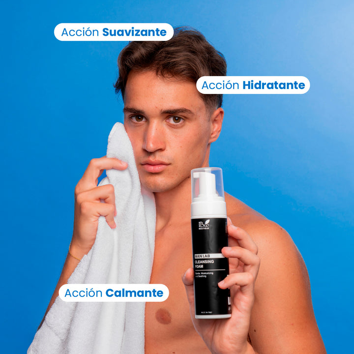 Limpiador Espumoso Hombre - Delicado, Hidratante, Calmante | Eco Bio Boutique