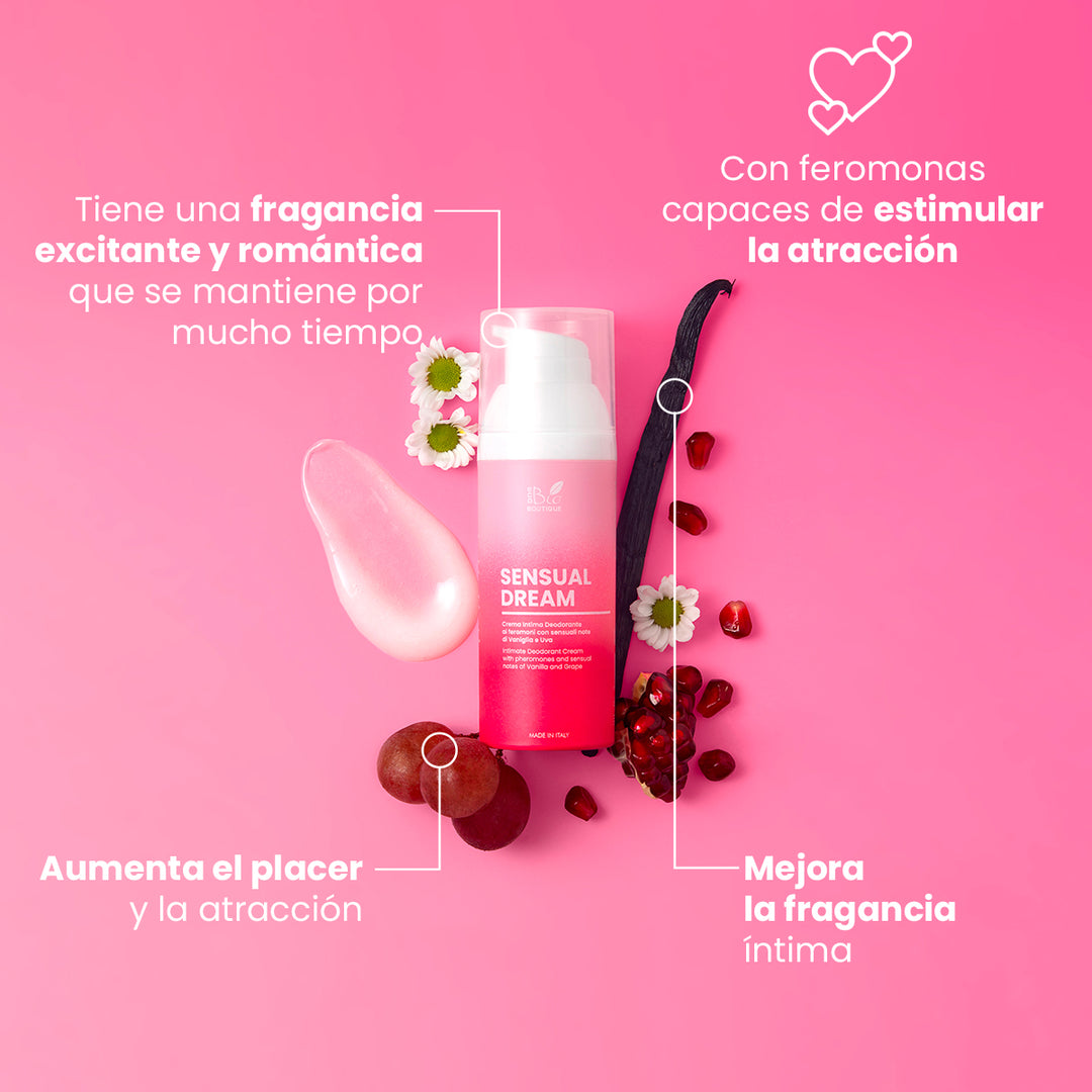 Sensual Dream - Crema Desodorante Íntima con feromonas | Eco Bio Boutique