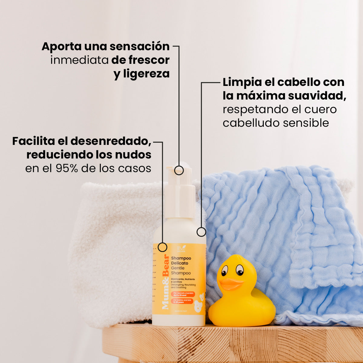 Champú Delicado Baby & Kids - Desenredante, Nutritivo, Calmante | Eco Bio Boutique