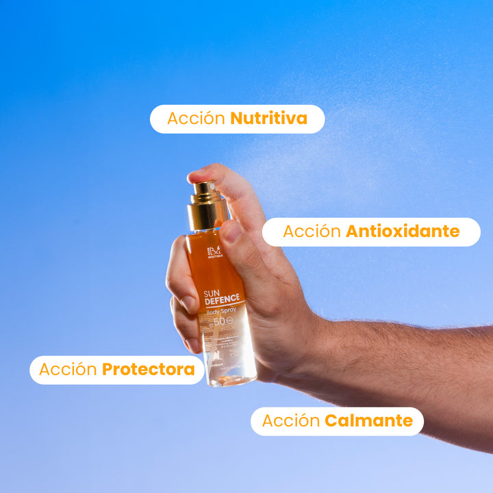 Sunscreen Body Spray SPF50 - Loción Solar Hidratante, Refrescante y Calmante | Eco Bio Boutique