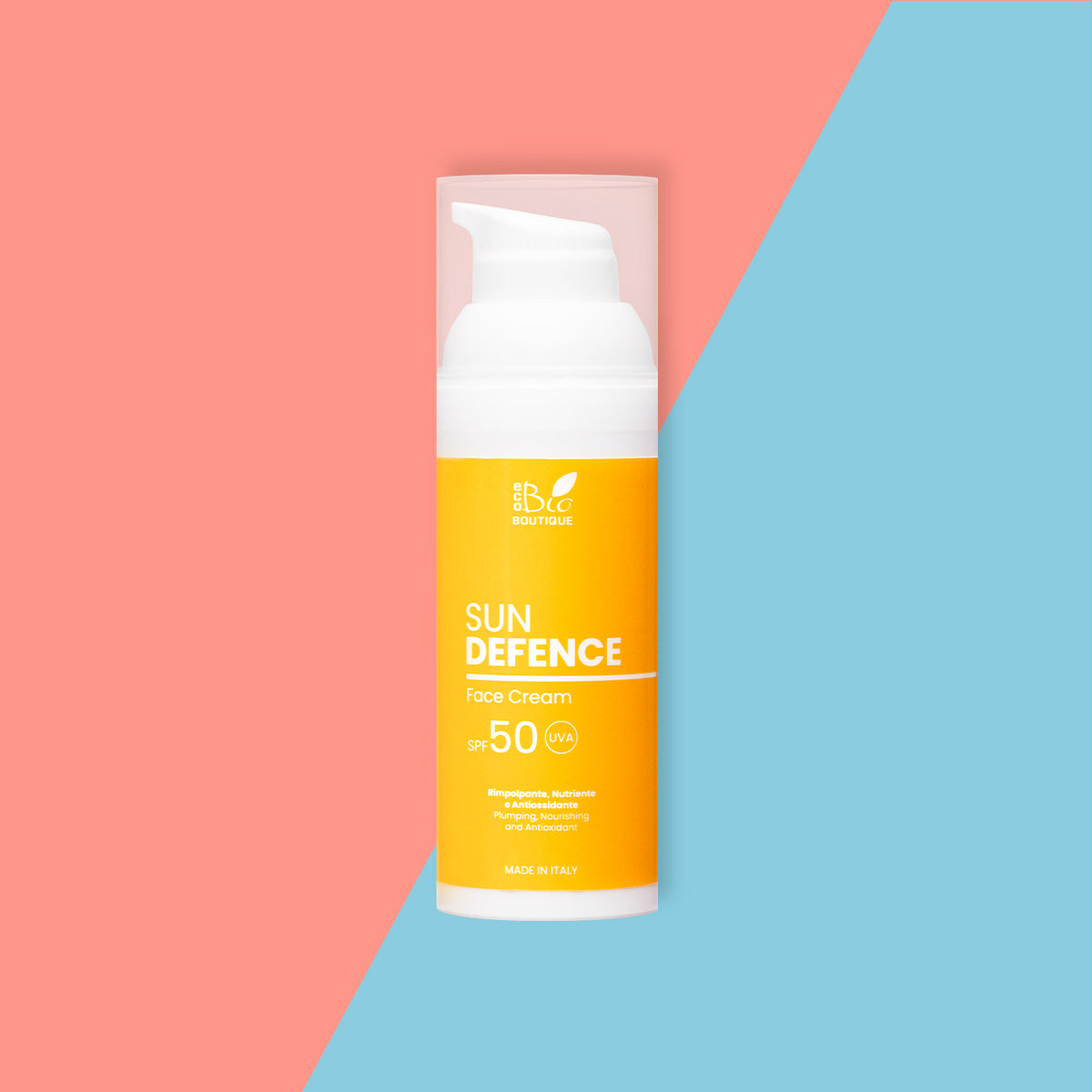 Sunscreen Face Cream SPF50 - Crema Solar Reafirmante, Nutritiva y Antioxidante | Eco Bio Boutique